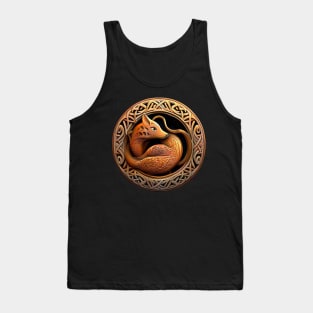 Celtic Style Animal 05 Fox Tank Top